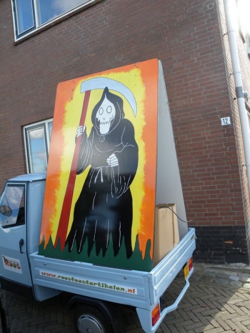 Decorstuk Halloween - Man met zeis